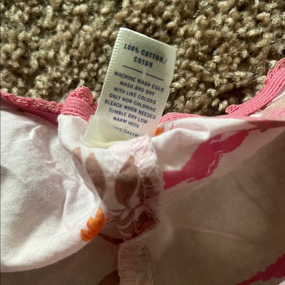 Floral Print Shorts with Pink Trim - Picture 5 of 6